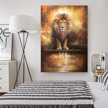 Lion Jesus of Judah Wall Art Christian Lamb of God Wall Art Canvas - £17.99 GBP+