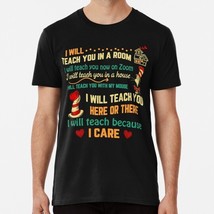 I Will Teach You Now On Zoom Funny Quarantine Teacher S-5XL Made in USA T-Shirt - £17.74 GBP