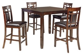 Bennox - Brown - Drm Counter Table Set (Set of 5) - $384.00