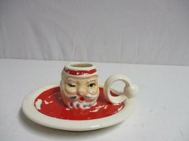 Vintage Christmas Double Sided Candle Holder Santa/Mrs.Claus Lipper &amp; Mann Japan - £15.50 GBP