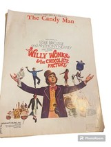 THE CANDY MAN Sheet Music Vintage 1971 Willy Wonka Chocolate Movie Theme Song  - £7.42 GBP