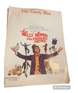 THE CANDY MAN Sheet Music Vintage 1971 Willy Wonka Chocolate Movie Theme Song  - £7.47 GBP