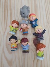 Fisher Price Little People Lot Of 8 &amp; Elephant Mini Kids Toy Figures - £13.80 GBP