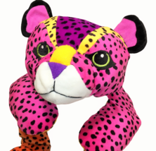 HTF Anico Pink Spotted Leopard Cheetah Plush Purple Stuffed Animal Toy R... - £58.97 GBP