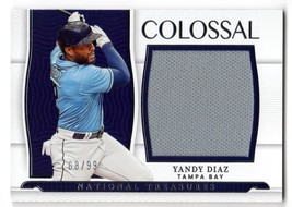 2022 Panini National Treasures #CLM-YD Yandy Diaz Colossal Materials #/99 - £7.40 GBP