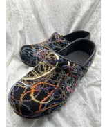 Dansko Confetti Scribble Wool Clogs EU Size 38 US Size 7.5 Nurse Doctor ... - $556.23 MXN