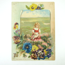 Victorian Trade Card LARGE A &amp; P Baking Powder Great Atlantic Pacific Tea Co NY - £31.96 GBP