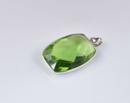 925 Sterling Silver Handmade Gemstone peridot Ethnic Party Gift Pendant PS-2610 - £48.38 GBP