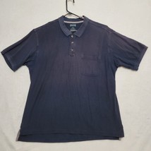 Duluth Trading Co. Men&#39;s Polo Shirt Size 2XLT Navy Blue Big &amp; Tall Casual - £22.05 GBP