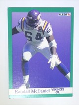 Randall McDaniel Minnesota Vikings 1991 Fleer #286 NFL Football Card - £0.79 GBP