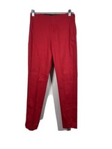 Old Navy Women&#39;s Red Cotton Blend Slim Ankle Skinny Cigarette Pants Size 0 - £10.76 GBP