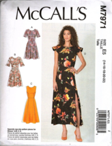 McCall&#39;s M7971 Misses 14 to 22 Fitted Dress Uncut Sewing Pattern - £11.74 GBP