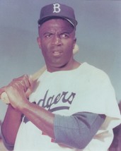 Jackie Robinson 8X10 Photo Brooklyn Dodgers Baseball Picture Bat On Sholder - $4.94