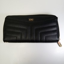 XOXO Small Wrist Purse / Wallet Faux Leather &quot;Clutch&quot; Black No Strap Gold Letter - £9.64 GBP