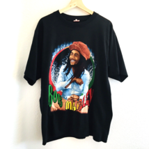 Vtg Y2k Bob Marley Yehmon Hip Hop Tee XL Rasta Double Sided T shirt Dreadlocks - £75.49 GBP