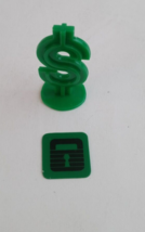 1981 Trust Me Board Game Replacement Parts Green Dollar Shape Playing Piece - £3.07 GBP