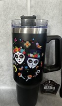 Travel Tumbler With Handle And straw 30oz Day Of The Dead - $17.63