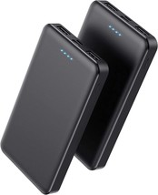 Portable Charger Power Bank 10000mAh 2 Pack Ultra Slim Portable Phone Charger wi - £42.76 GBP