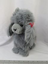 Gray Poodle Dog Plush Puppy 11 Inch Bercor Collection Stuffed Animal Toy - £15.73 GBP