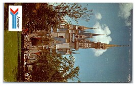 Cinderella&#39;s Castle Walt Disney World Orlando Florida Amtrak Unused Postcard - £40.95 GBP