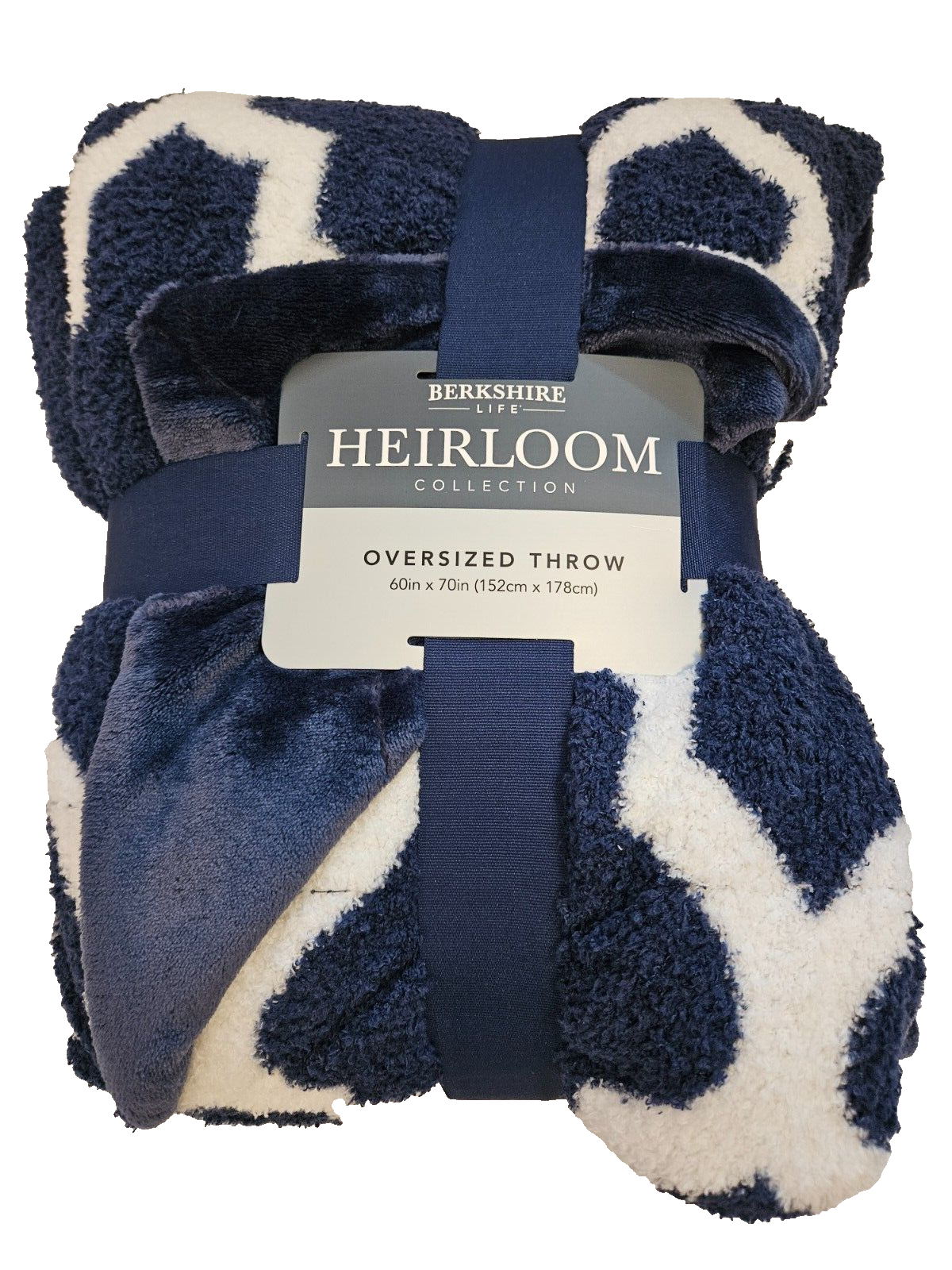 Berkshire Life Heirloom Collection Oversized Throw 60" X 70" 100% Polyester NEW - $23.81
