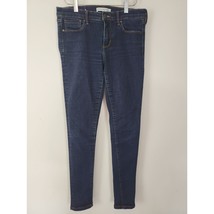 Banana Republic Jeans 27 Womens Skinny Leg Mid Rise Dark Wash Pockets Bo... - $18.70