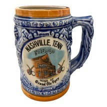 VTG Nashville Tennessee Souvenir Stein Mug – Grand Ole Opry – Made in Japan - $448.36 MXN