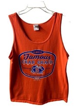 Jameis Famous Crab Shack Tank Top  Mens Orange Size M Graphic Sleeveless... - $11.69