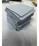 Lot 200 Vintage Fabric 3”x3” Blue Patchwork Quilt Craft Squares - £11.66 GBP