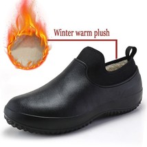 Unisex Winter Men&#39;s Rain Boots Warm Men&#39;s Snow Boots Men Work Boots Waterproof R - £27.21 GBP
