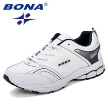 BONA Men Casual Shoes Microfiber Man Flats Lace Up Breathable Men Fashion Classi - £40.72 GBP