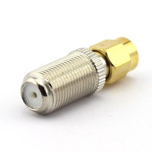 2-Pack Rf Coaxial Adapter F To Sma Coax Jack Connector F Female To Rp Sm... - £8.60 GBP