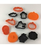 Halloween Cookie Cutters Holiday Vintage Wilton 1990 Baking Tool Bat Pum... - $24.70