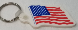 United Bank of Kansas Keychain Waving Flag Bendable Plastic Vintage - £9.63 GBP