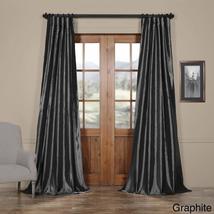 D&amp;H 1 Piece 84 Inch Graphite Color Rod Pocket Curtain Single Panel, Meta... - £64.32 GBP