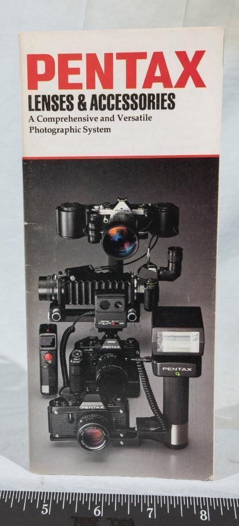 Primary image for Vintage Pentax Camera Lens & Accessories Brochure / Catalog Guide 1980's g25
