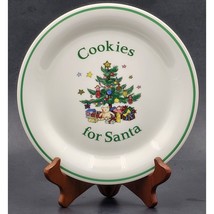 Nikko Happy Holidays Cookies for Santa Plate 8-1/8” Japan FAST Shipping VTG - £14.33 GBP