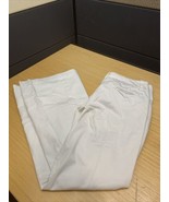 Kenar White Wide Leg Woman’s Slacks Dress Pants Size 4 Casual Career KG - $33.94 CAD