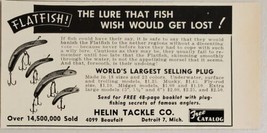 1955 Print Ad Helin Flatfish Plug Fishing Lures Made in Detroit,Michigan - £6.71 GBP