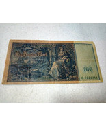 Germany 100 Mark 1910 banknote - £3.53 GBP