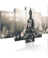 Abstract Buddha statue 5 PC canvas Wall Art Picture HomeDecor Large Sz N... - £43.16 GBP