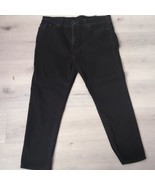 True Religion Jeans Mens 38 Black Slim Drop Rise Denim Sturdy Jeans - $31.68