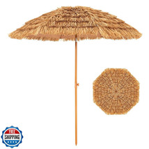 Aoxun 7.5 FT Thatched Tiki Umbrella with Tilt, Patio Beach Umbrella for ... - $883.50 MXN