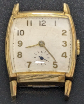 Vintage Elbon 17 Jewels Watch Movement For Parts/Repair - 10K GP Bezel - $22.76