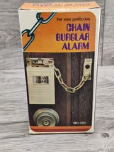 Vintage 1970s NOS Door Chain Burglar Alarm British 949431 280 Hong Kong - £15.92 GBP