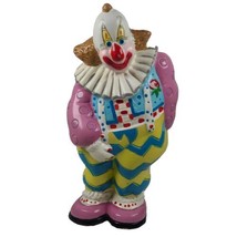 Vintage Clown Coin Bank Mid Century Hard Plastic Small World Imports Cool Creepy - £7.07 GBP