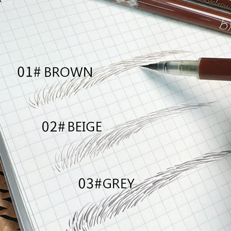 Play 0.01mm Ultra Fine Eyebrows Pencil Waterproof Sweat-proof Liquid Eyebrow Pen - £23.09 GBP