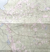 Map Plymouth Maine 1982 Topographic Geological Survey 1:24000 27 x 22&quot; TOPO7 - £35.55 GBP