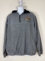 Weather Perfect Men Size XL Gray Fleece 1/4 Zip Pull Over Marshall Unive... - £7.68 GBP
