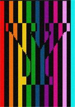 Pepita Needlepoint kit: Letter Y Illusion, 7&quot; x 10&quot; - £44.10 GBP+
